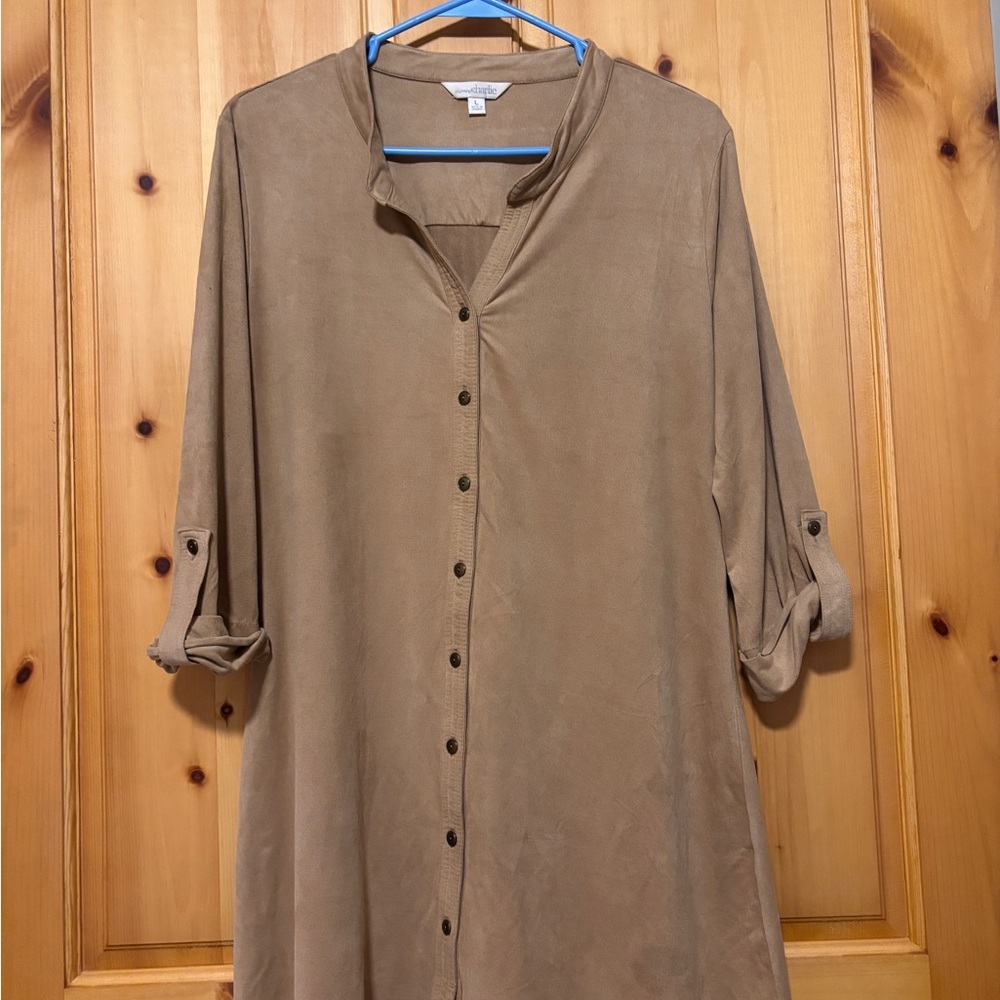 Comfortable Front Button Shirt Long